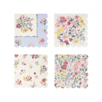 English Garden Floral Print Paper Napkins By Meri Meri
